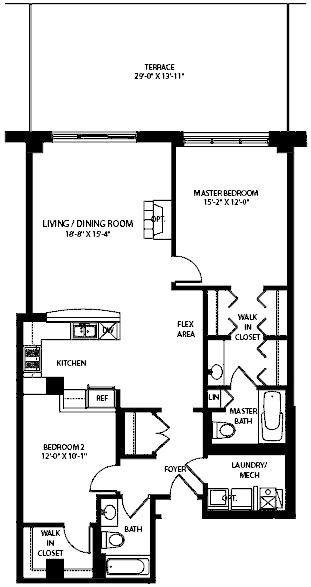 3140 N Sheffield Floorplan - 13 Tier